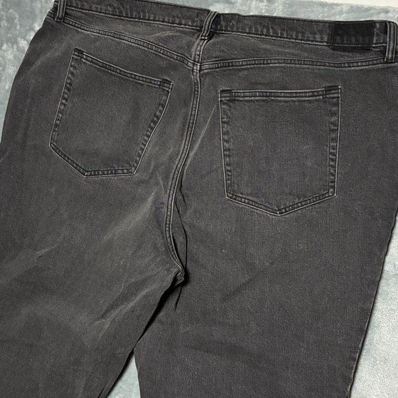 Abercrombie Fitch 90s Straight Ultra High Rise Jeans Charcoal Gray Womens 37/24R - Picture 3 of 8